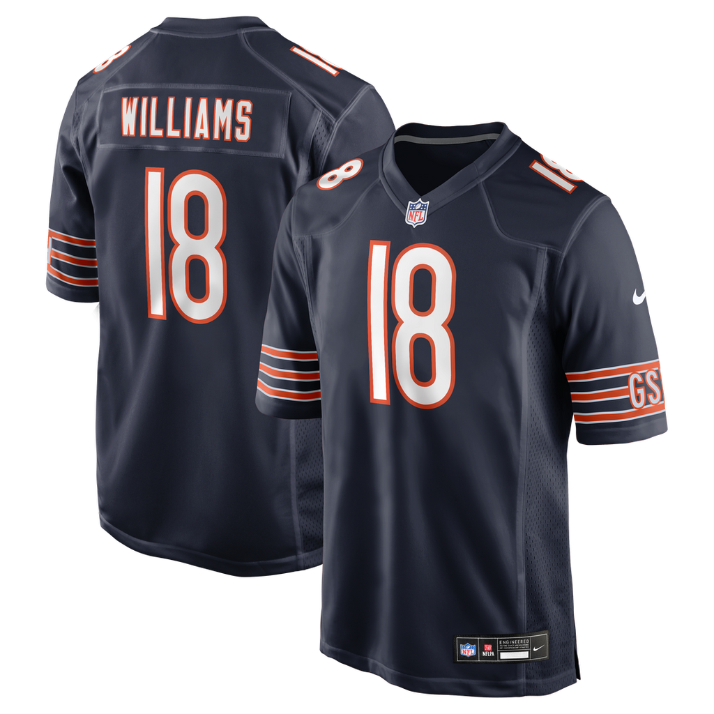 Chicago Bears Caleb Williams Nike Navy Player Game Jersey product image 1, provided for visual reference and product detail