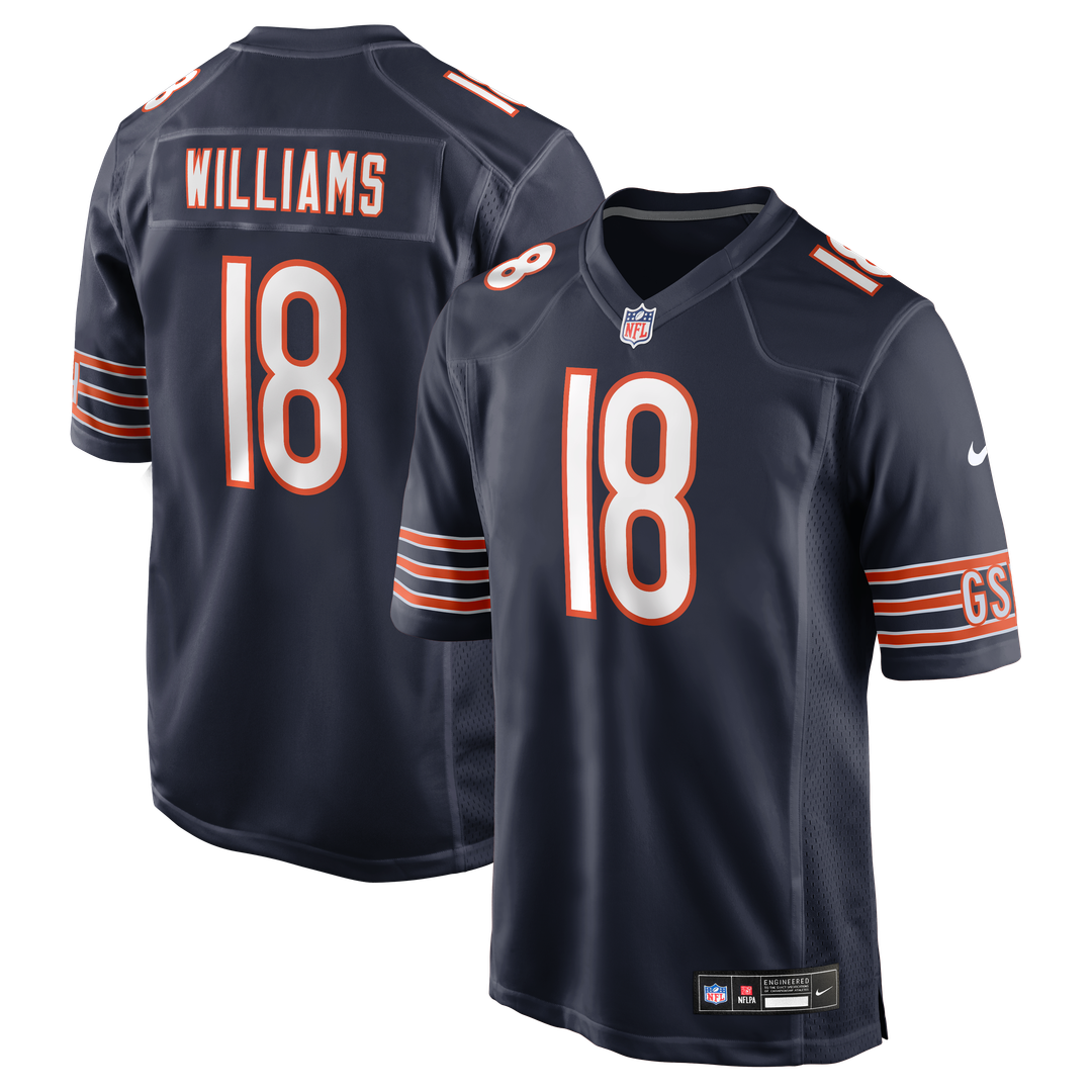 Chicago Bears Caleb Williams Nike Navy Player Game Jersey product image 1, provided for visual reference and product detail