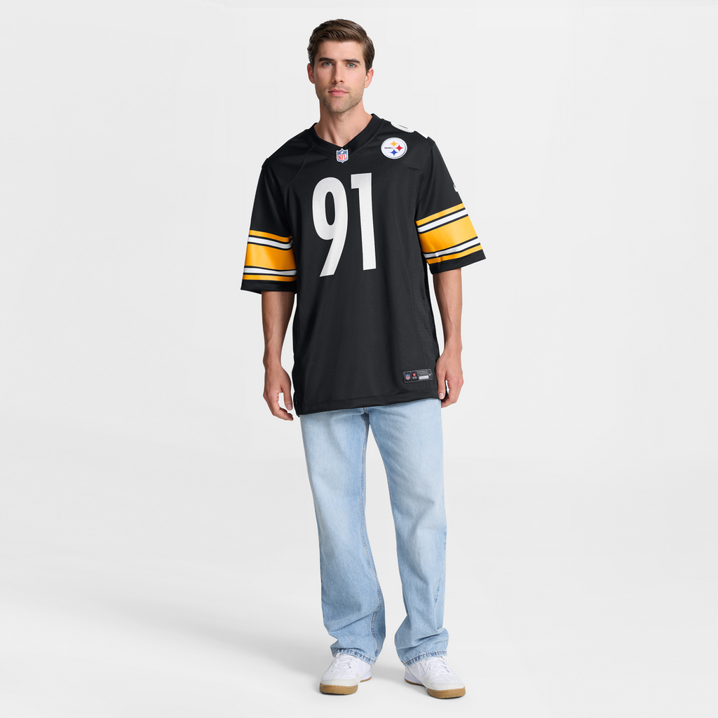 Pittsburgh Steelers Logan Lee Nike Black Game Jersey product image 4, provided for visual reference and product detail review