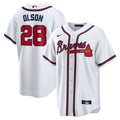 Atlanta Braves Matt Olson Nike White Home Replica Player Jersey product image 1, provided for visual reference and product
