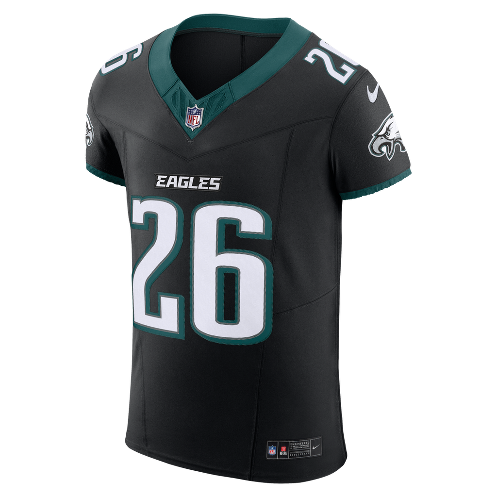 Philadelphia Eagles Saquon Barkley Nike Black Alternate Vapor F.U.S.E. Elite Jersey product image 2, provided for visual