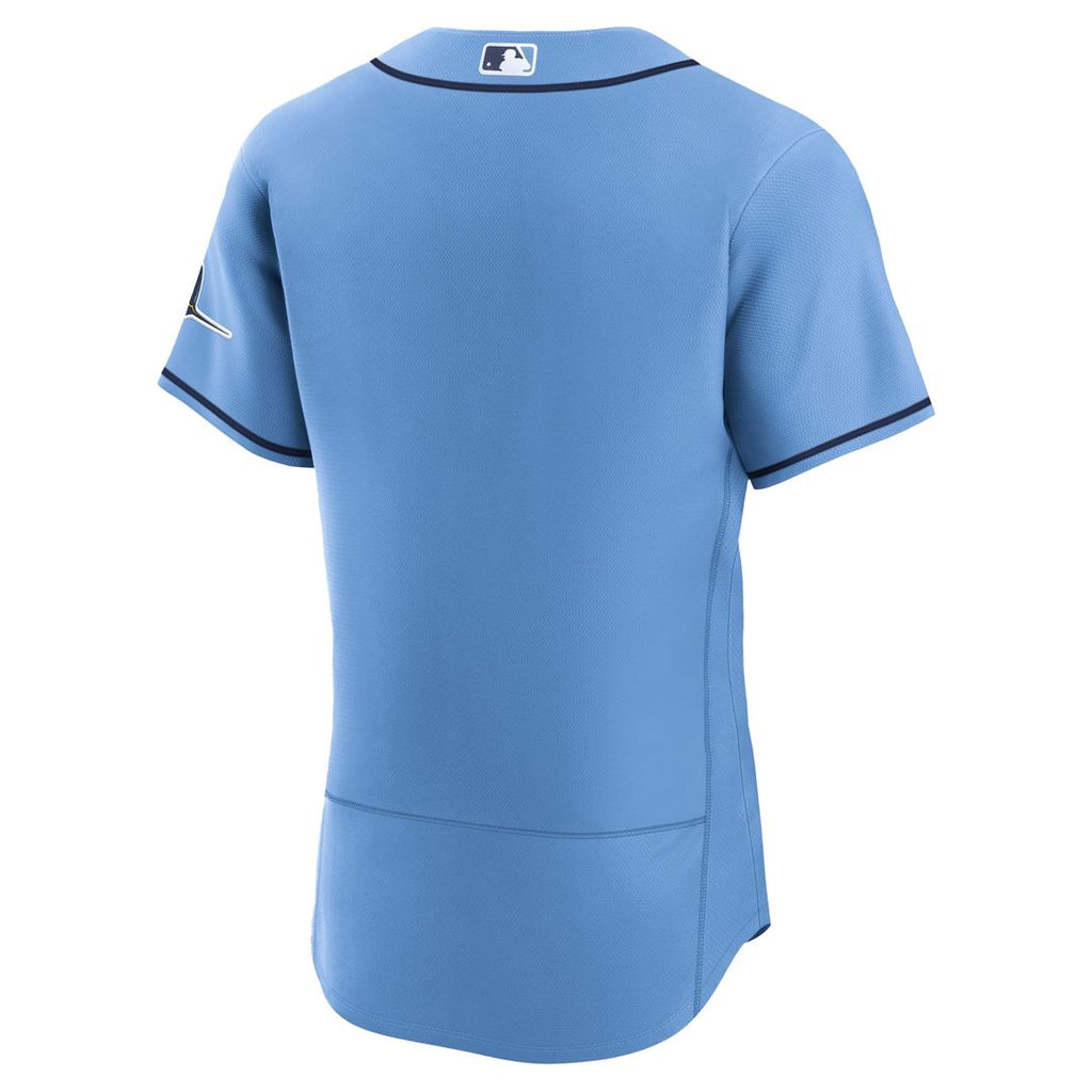 Tampa Bay Rays Nike Light Blue Alternate Authentic Jersey product image 3, provided for visual reference and product detail
