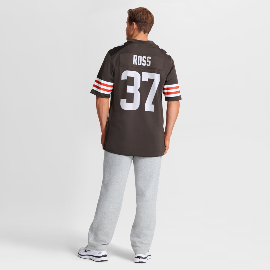 Cleveland Browns D'Angelo Ross Nike Brown Team Game Jersey product image 3, provided for visual reference and product detail