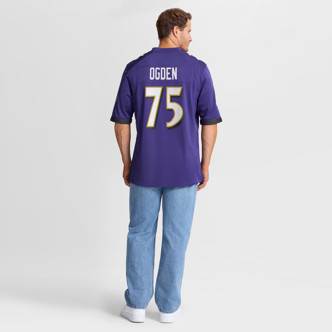 Baltimore Ravens Jonathan Ogden Nike Purple Game Retired Player Jersey product image 5, provided for visual reference and