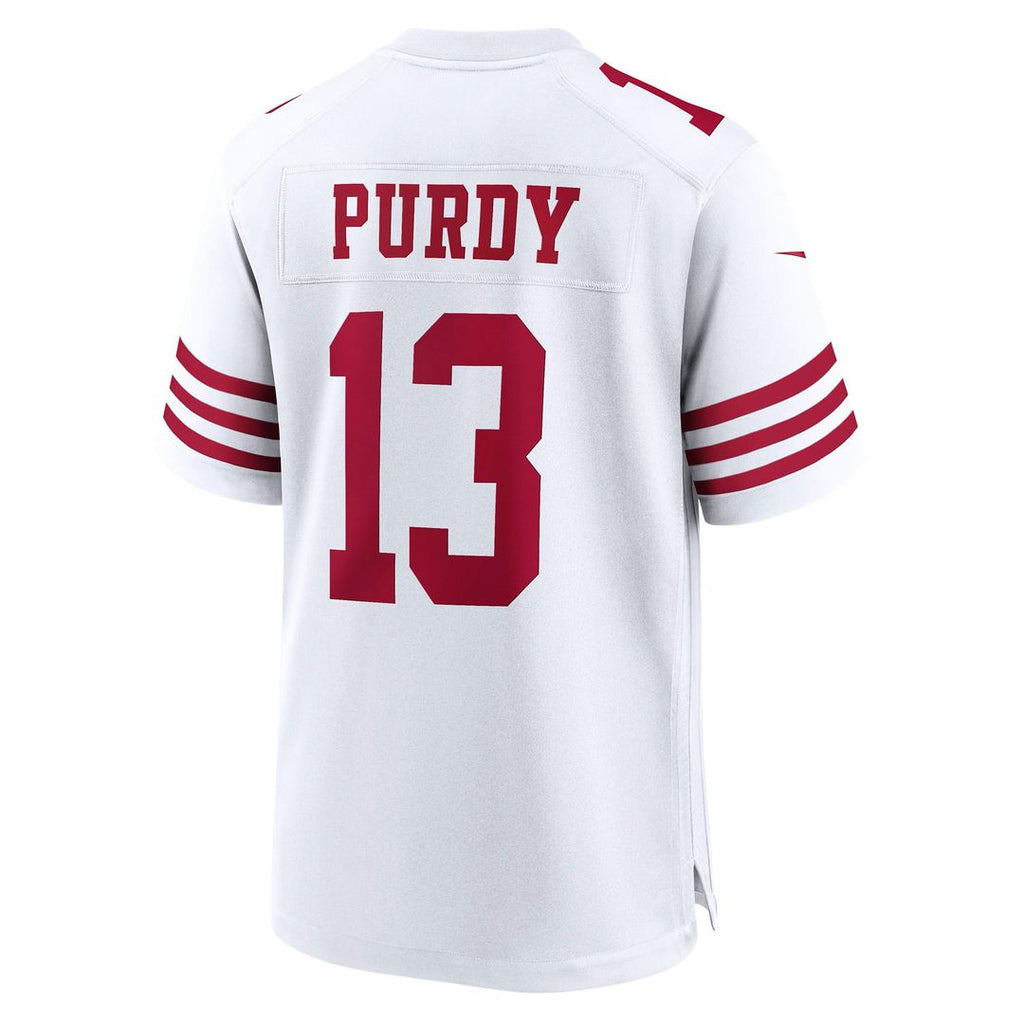 San Francisco 49ers Brock Purdy Nike White Game Player Jersey product image 6, provided for visual reference and product