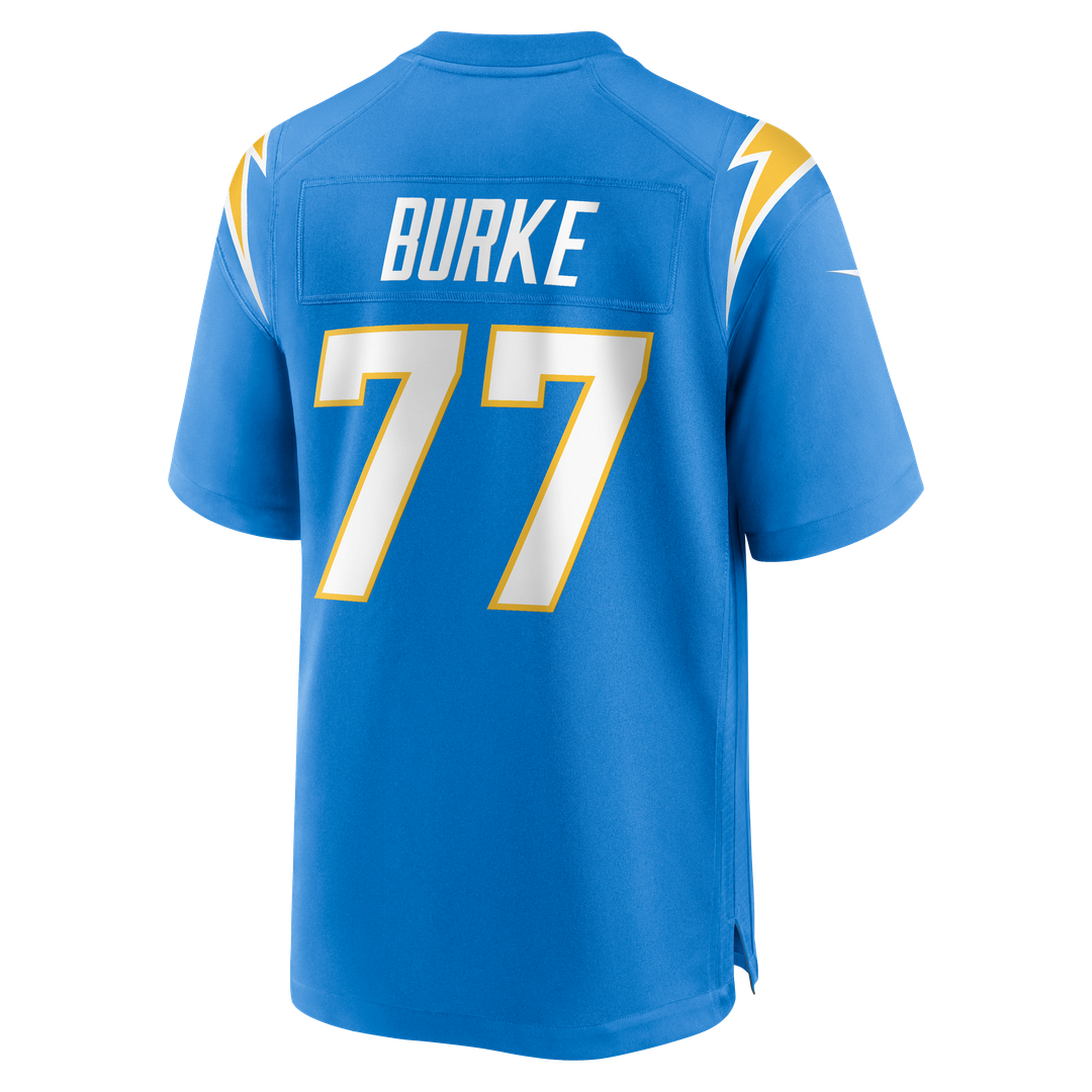 Los Angeles Chargers Travis Burke Nike Powder Blue Team Game Jersey product image 5, provided for visual reference and