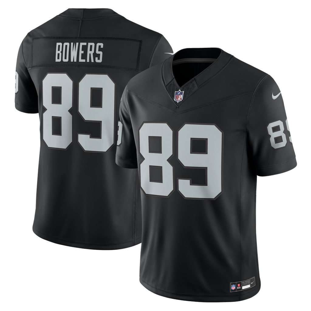 Las Vegas Raiders Brock Bowers Nike White Vapor F.U.S.E. Stitched Limited Jersey product image 7, provided for visual