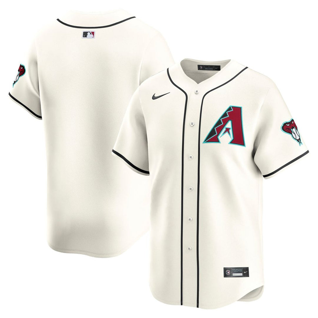 Arizona Diamondbacks Nike White Home Limited Jersey product image 1, provided for visual reference and product detail review