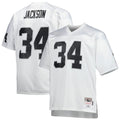 Las Vegas Raiders Bo Jackson Mitchell & Ness White Big & Tall 1988 Retired Player Replica Jersey product image 1, provided