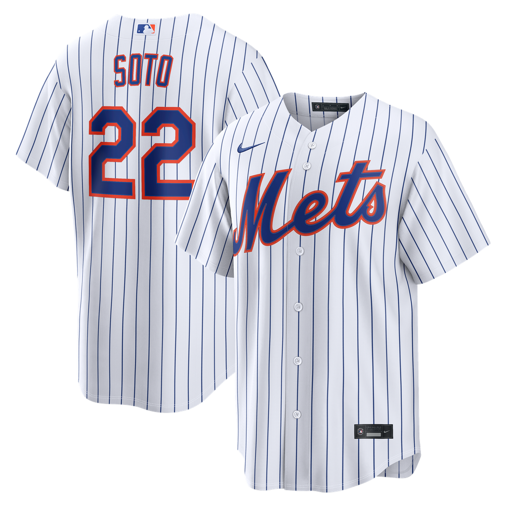New York Mets Juan Soto Nike White Home Replica Jersey product image 6, provided for visual reference and product detail