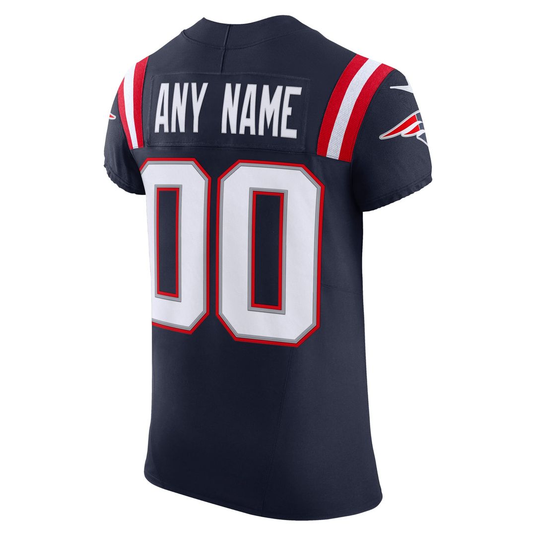 New England Patriots Nike Navy Vapor F.U.S.E. Elite Custom Jersey product image 3, provided for visual reference and product