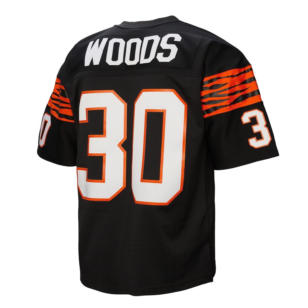 Cincinnati Bengals Ickey Woods Mitchell & Ness Black 1988 Legacy Replica Jersey product image 6, provided for visual