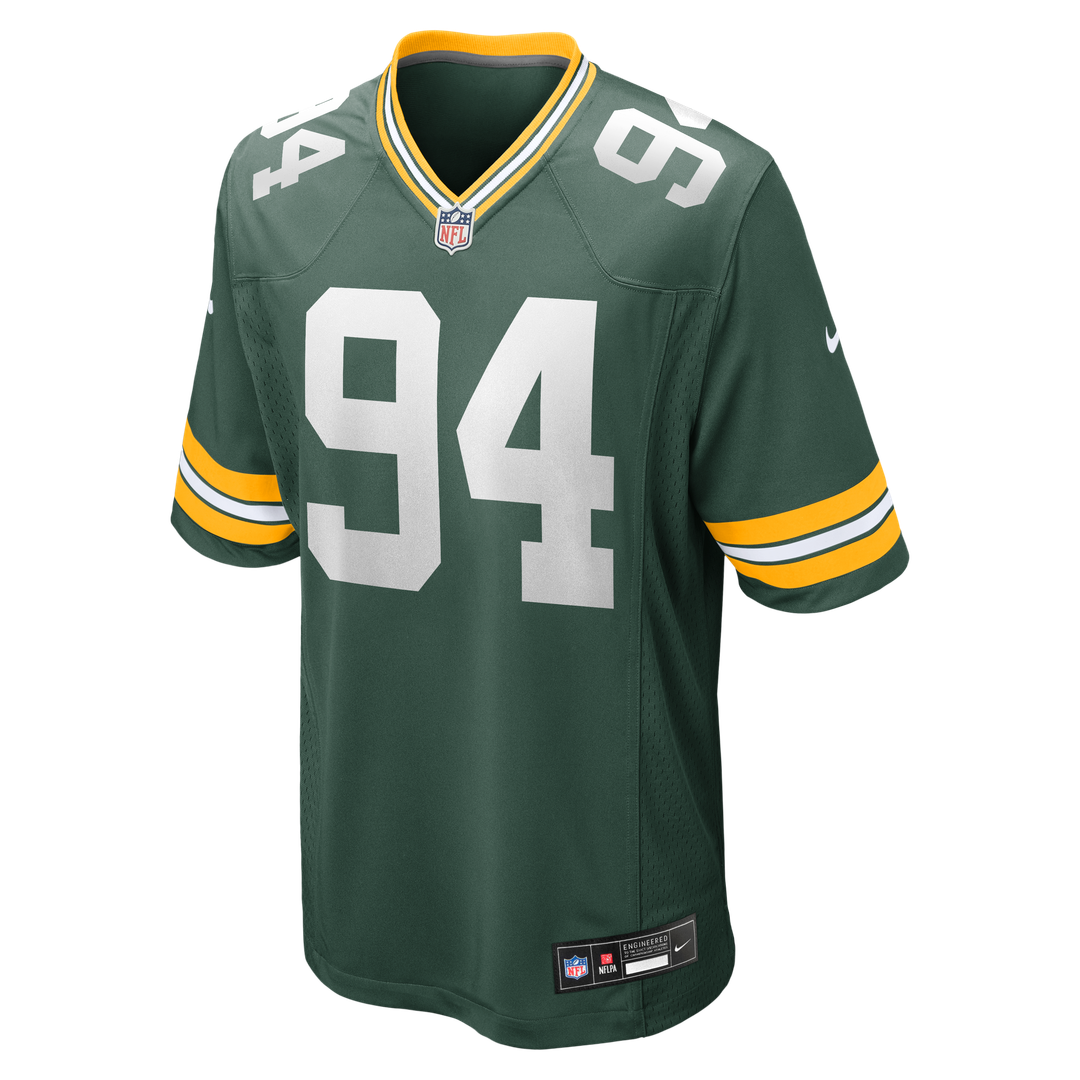 Green Bay Packers Karl Brooks Nike Green Game Jersey product image 2, provided for visual reference and product detail review