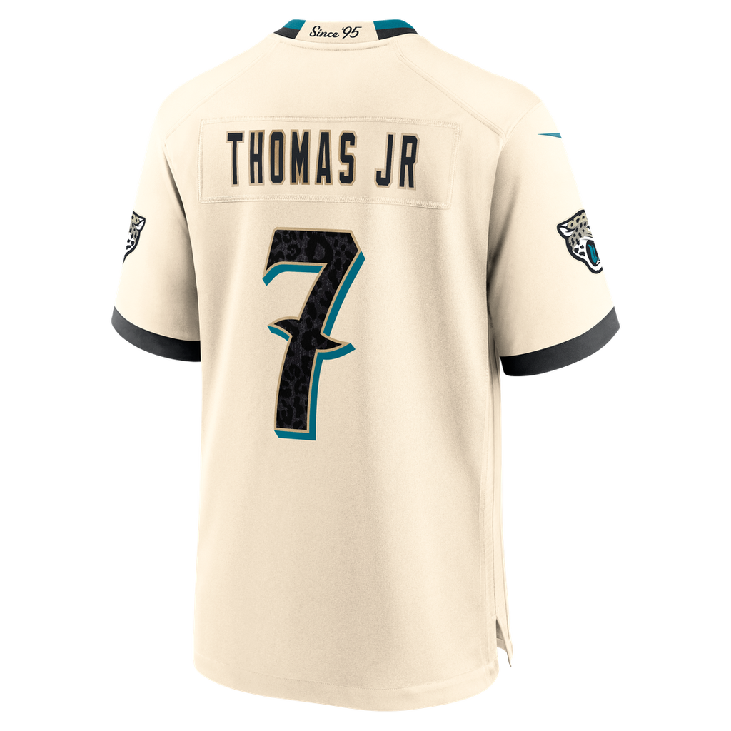 Jacksonville Jaguars Brian Thomas Jr. Nike Natural 2026 Rivalries Collection Game Jersey product image 7, provided for