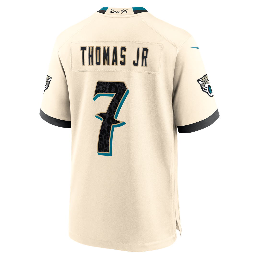 Jacksonville Jaguars Brian Thomas Jr. Nike Natural 2026 Rivalries Collection Game Jersey product image 7, provided for