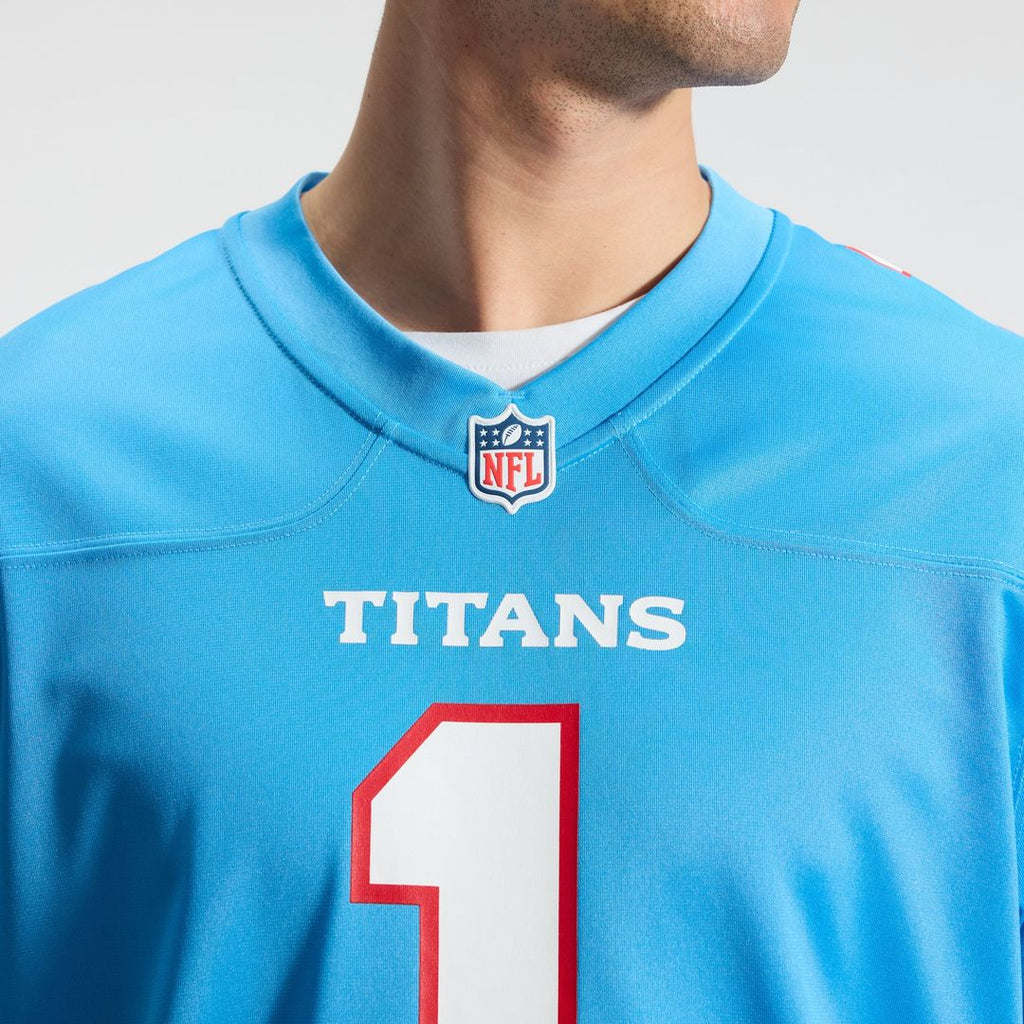 Tennessee Titans Cameron Ward Nike Light Blue Game Jersey product image 22, provided for visual reference and product detail