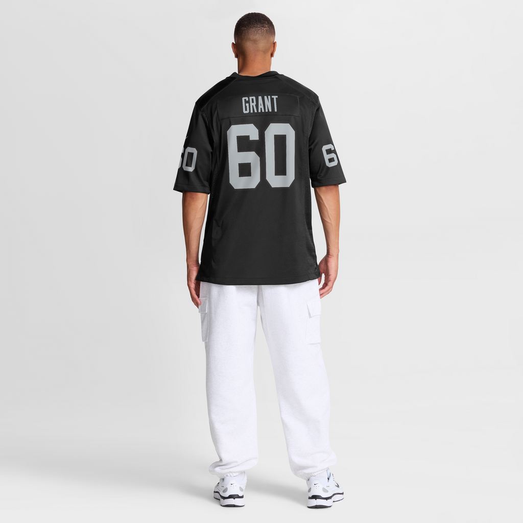 Las Vegas Raiders Charles Grant Nike Black Team Game Jersey product image 5, provided for visual reference and product
