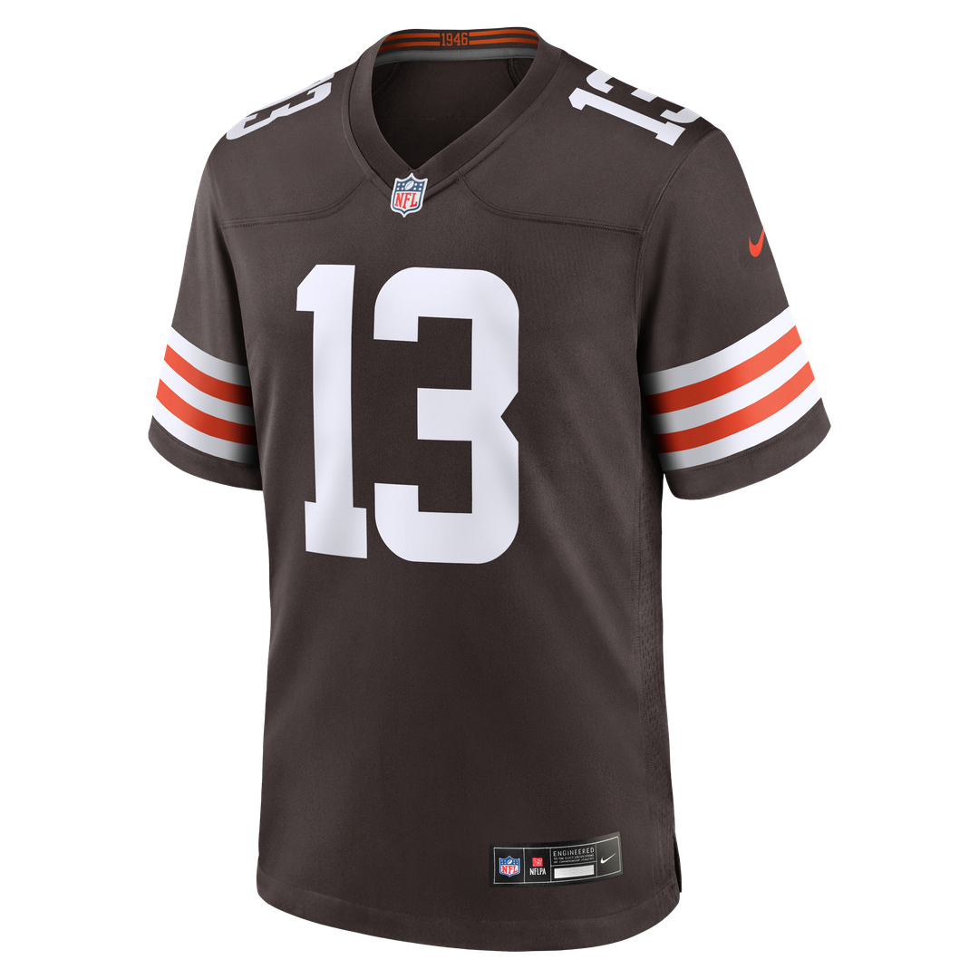 Cleveland Browns Corey Bojorquez Nike Brown Game Jersey product image 2, provided for visual reference and product detail