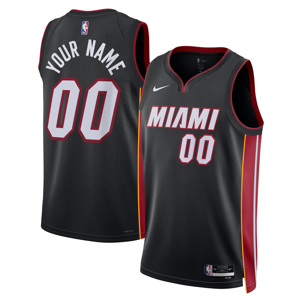 Miami Heat Nike Icon Swingman Jersey - Custom - Unisex product image 1, provided for visual reference and product detail
