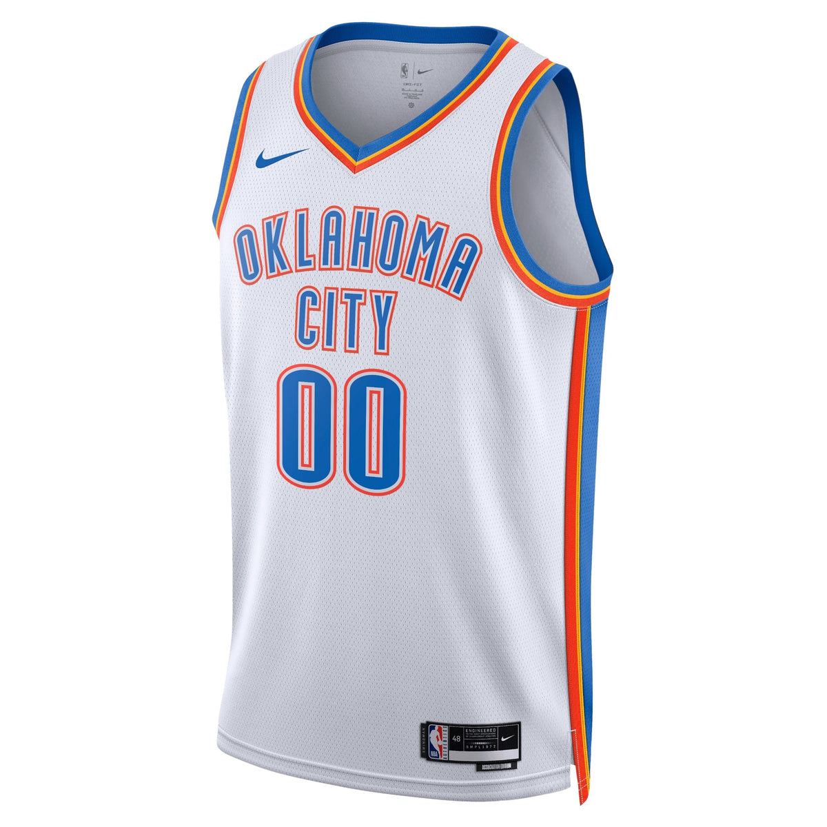 Oklahoma City Thunder Nike Association Swingman Jersey - Custom - Unisex product image 2, provided for visual reference and