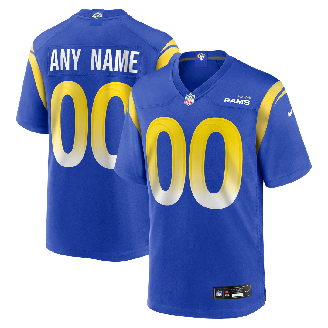Los Angeles Rams Nike Royal Custom Game Jersey product image 1, provided for visual reference and product detail review