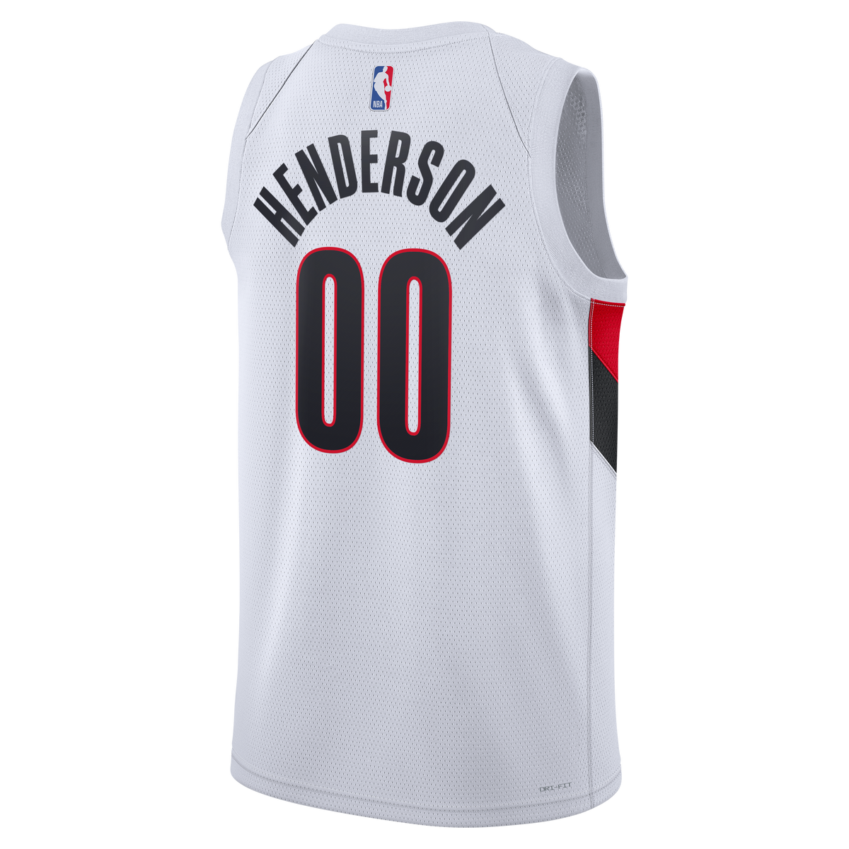 Portland Trail Blazers Nike Replica Association Edition Swingman Jersey - White - Scoot Henderson - Unisex product image 4,