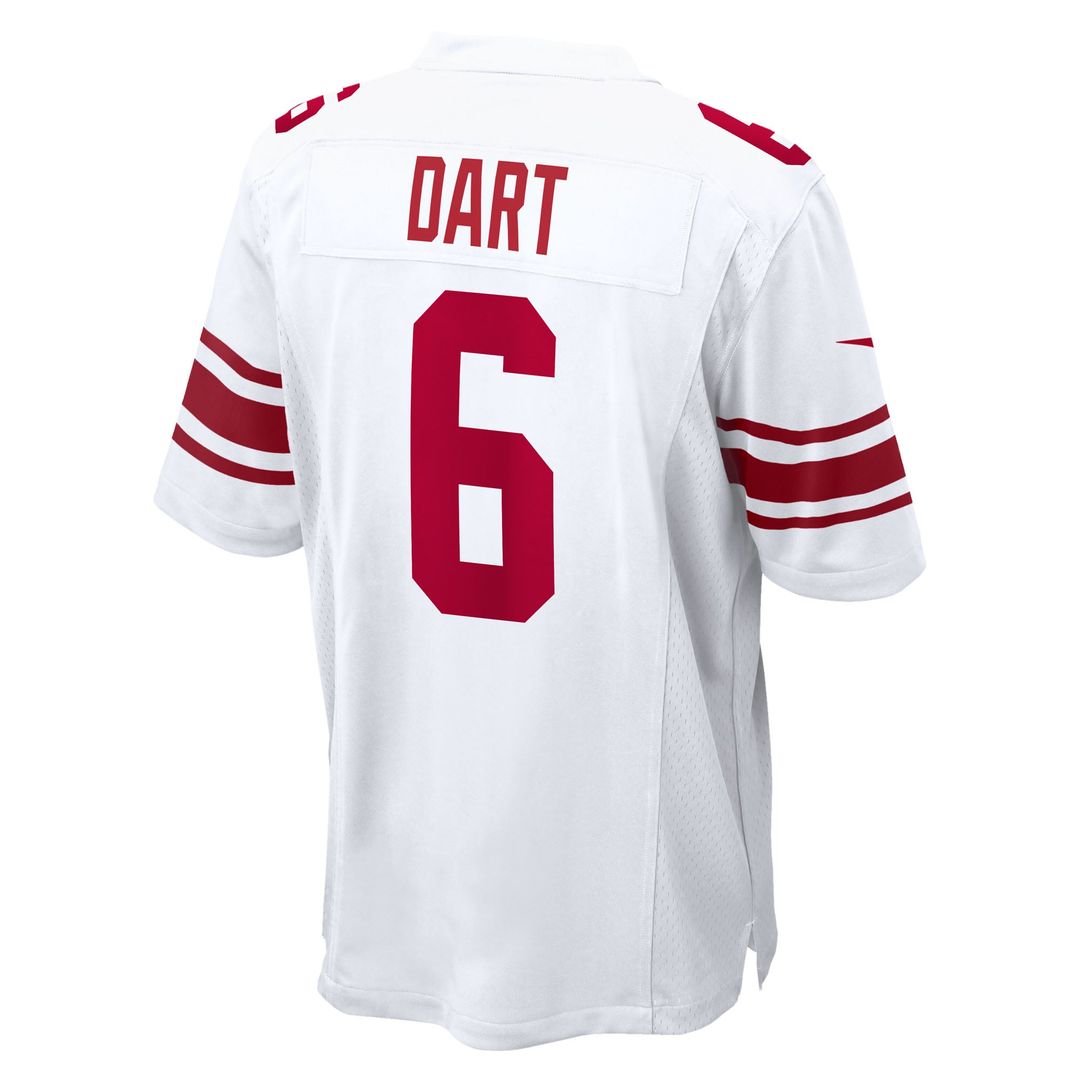 New York Giants Jaxson Dart Nike Red Alternate Century Red Game Jersey product image 28, provided for visual reference and