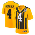 Pittsburgh Steelers DK Metcalf Nike Gold Alternate 1933 Throwback Game Jersey product image 1, provided for visual reference