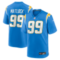 Los Angeles Chargers Scott Matlock Nike Powder Blue Team Game Jersey product image 1, provided for visual reference and