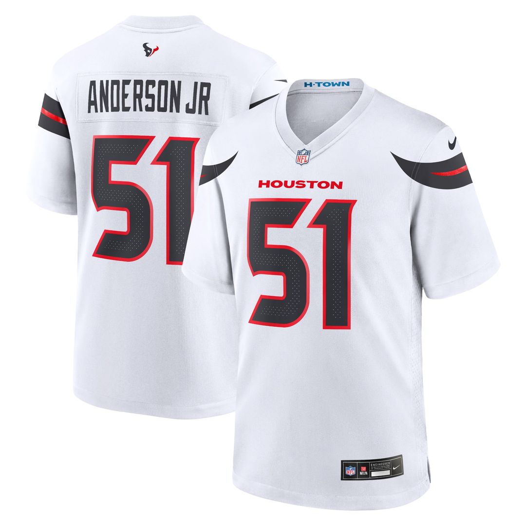Houston Texans Will Anderson Jr. Nike White Game Jersey product image 4, provided for visual reference and product detail