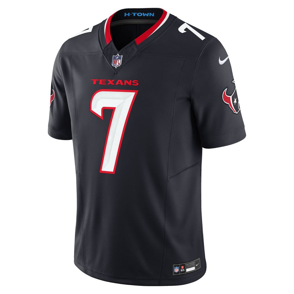 Houston Texans C.J. Stroud Nike Navy Vapor F.U.S.E. Limited Jersey product image 2, provided for visual reference and