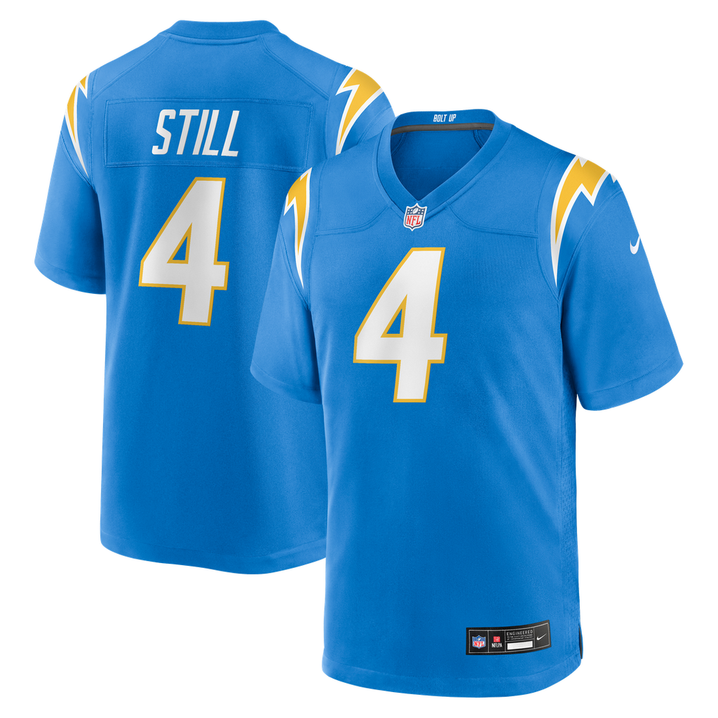 Los Angeles Chargers Tarheeb Still Nike Powder Blue Team Game Jersey product image 1, provided for visual reference and
