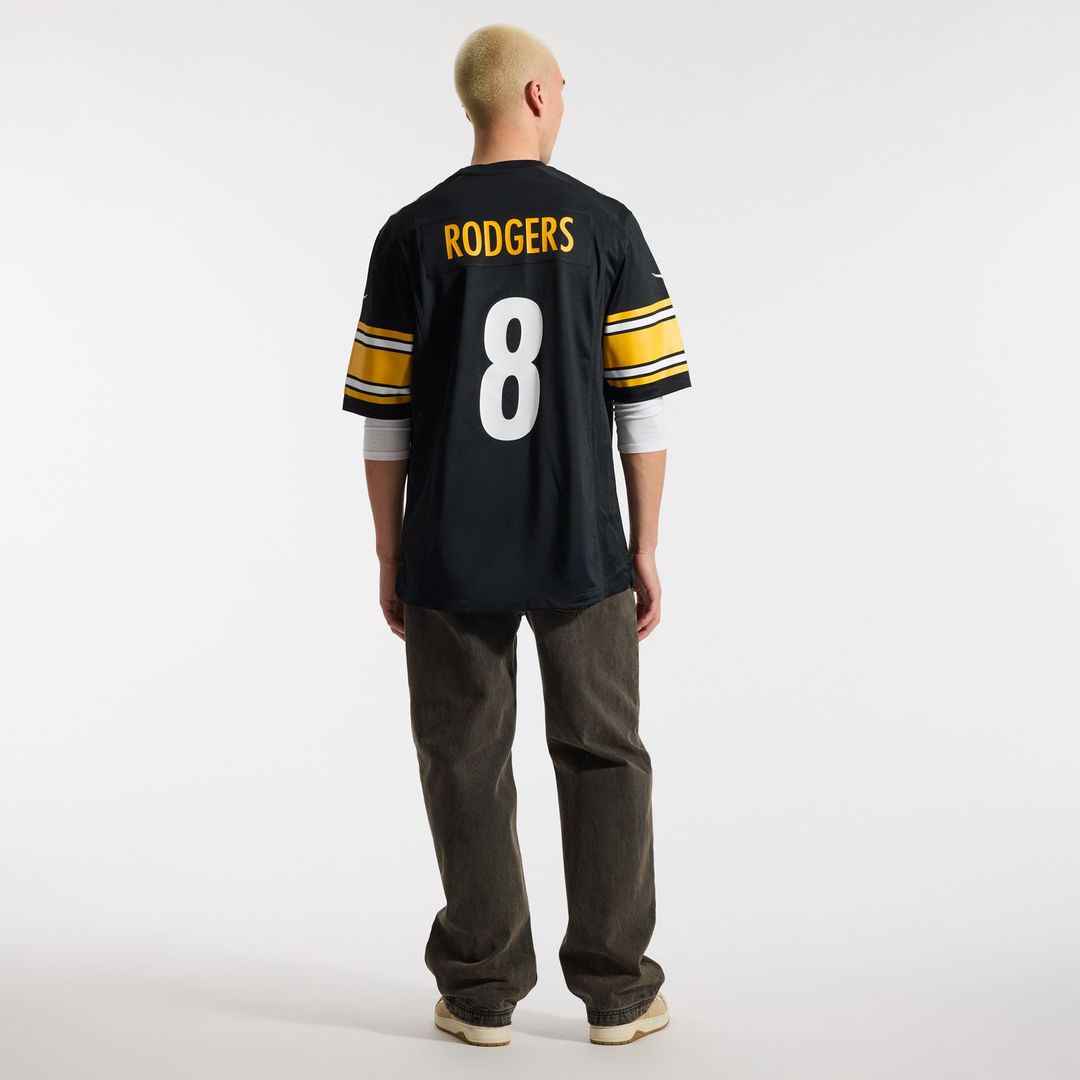 Pittsburgh Steelers Aaron Rodgers Nike Gold Alternate 1933 Throwback Game Jersey product image 11, provided for visual