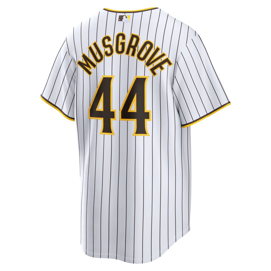 San Diego Padres Joe Musgrove Nike White Home Replica Jersey product image 3, provided for visual reference and product