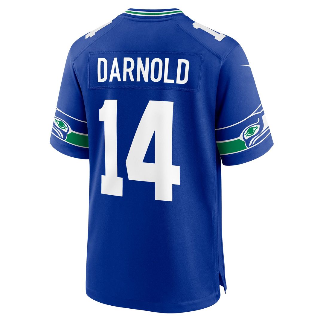 Seattle Seahawks Sam Darnold Nike Royal Alternate Game Player Jersey product image 6, provided for visual reference and