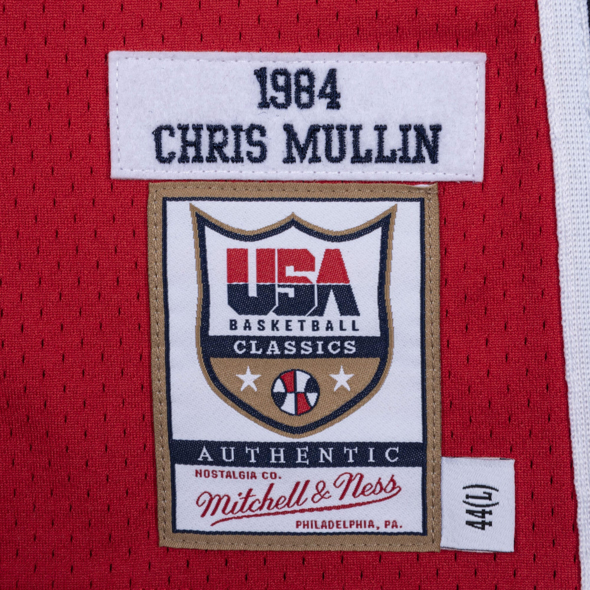 USA Basketball Mitchell & Ness Authentic Jersey Chris Mullin 1984 product image 4, provided for visual reference and product