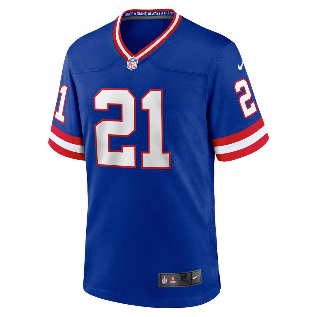 New York Giants Tiki Barber Nike Royal Retired Player Alternate Game Jersey product image 2, provided for visual reference