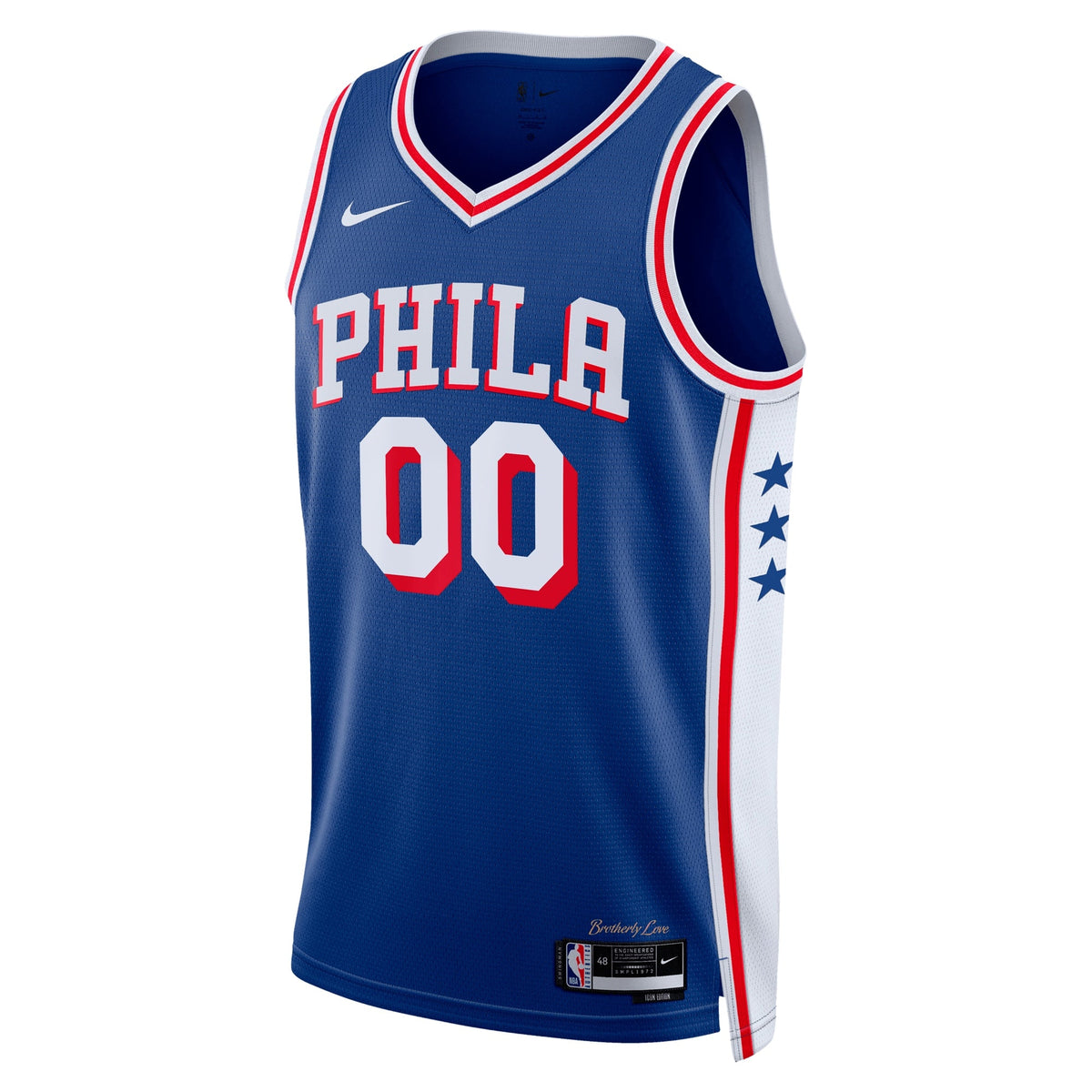 Philadelphia 76ers Nike Icon Swingman Jersey - Custom - Unisex product image 3, provided for visual reference and product