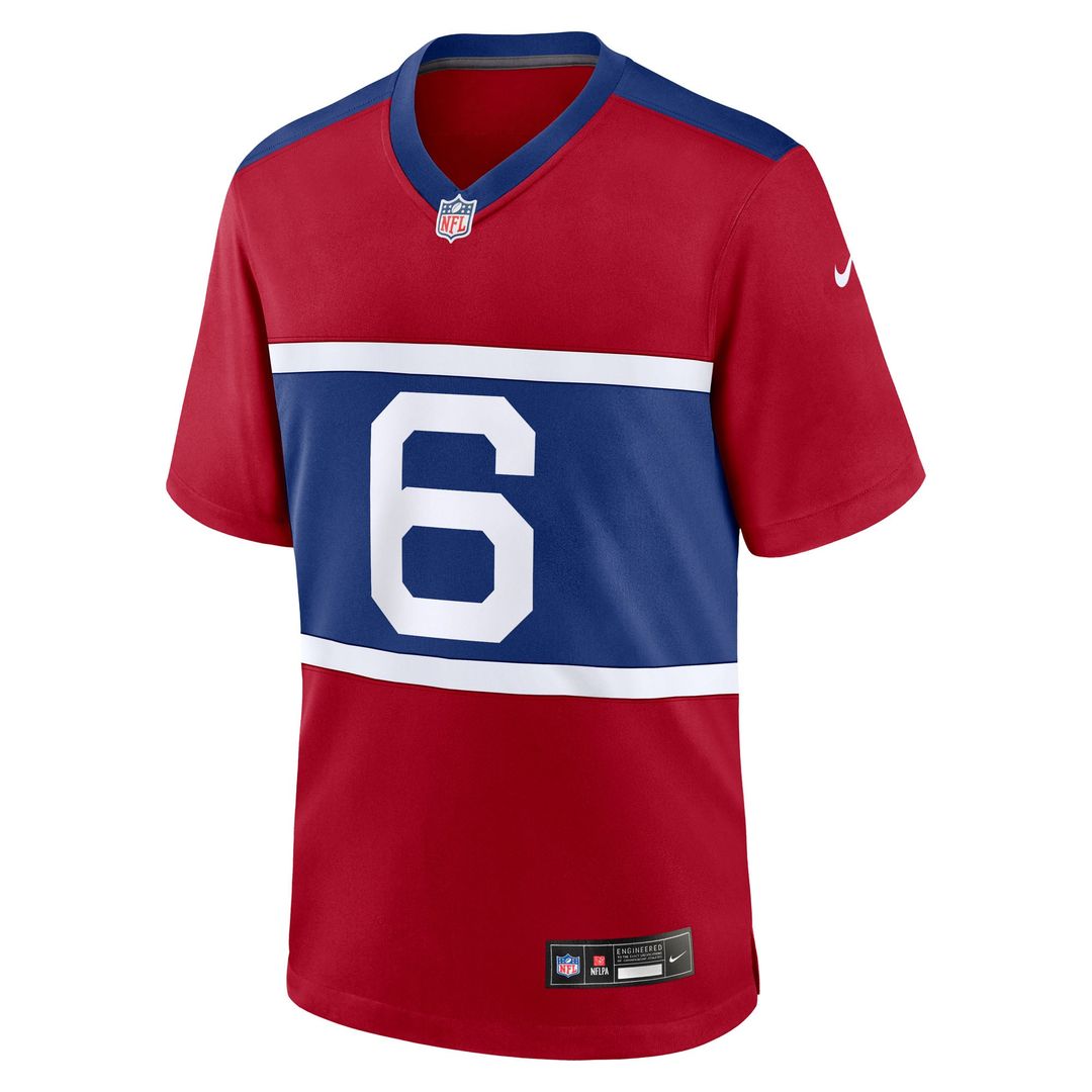 New York Giants Jaxson Dart Nike Royal Team Game Jersey product image 31, provided for visual reference and product detail