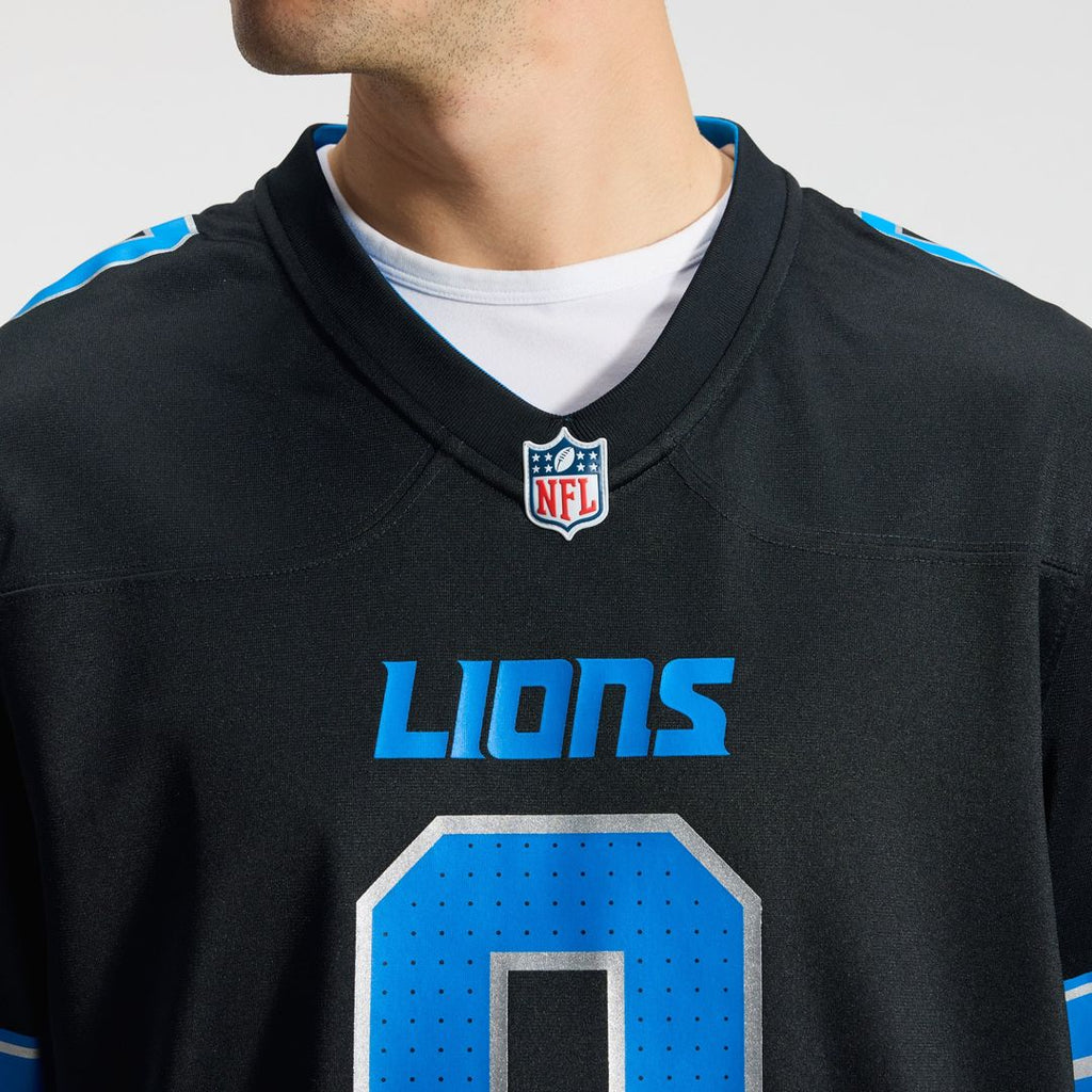 Detroit Lions Jahmyr Gibbs Nike Blue Game Player Jersey product image 22, provided for visual reference and product detail
