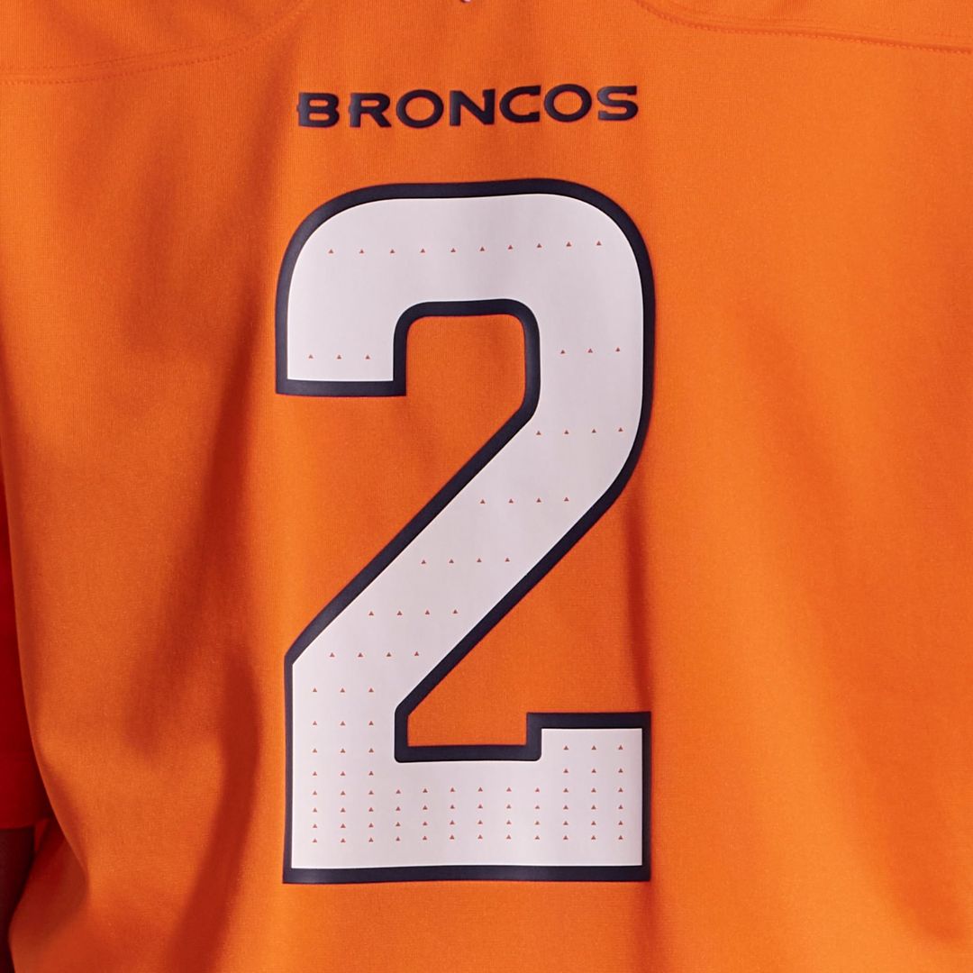 Denver Broncos Patrick Surtain II Nike Orange Team Game Jersey product image 11, provided for visual reference and product