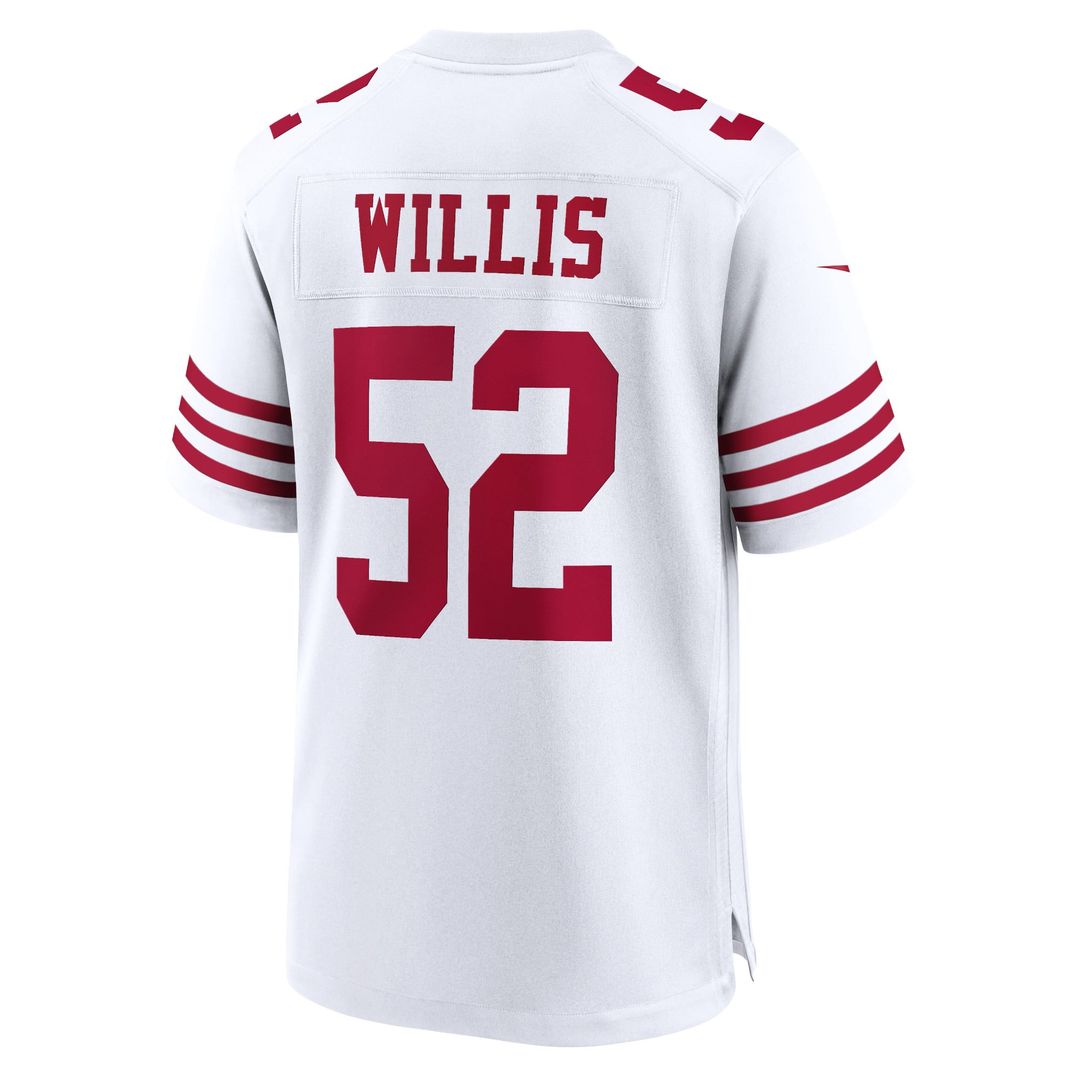 San Francisco 49ers Patrick Willis Nike White Retired Player Game Jersey product image 3, provided for visual reference and