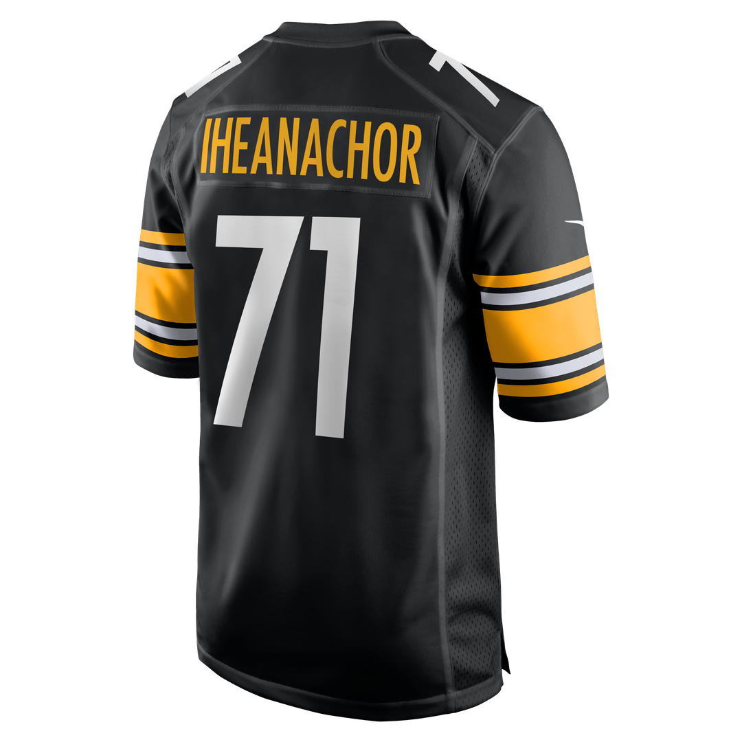 Pittsburgh Steelers Max Iheanachor Nike Black Team Game Jersey product image 3, provided for visual reference and product