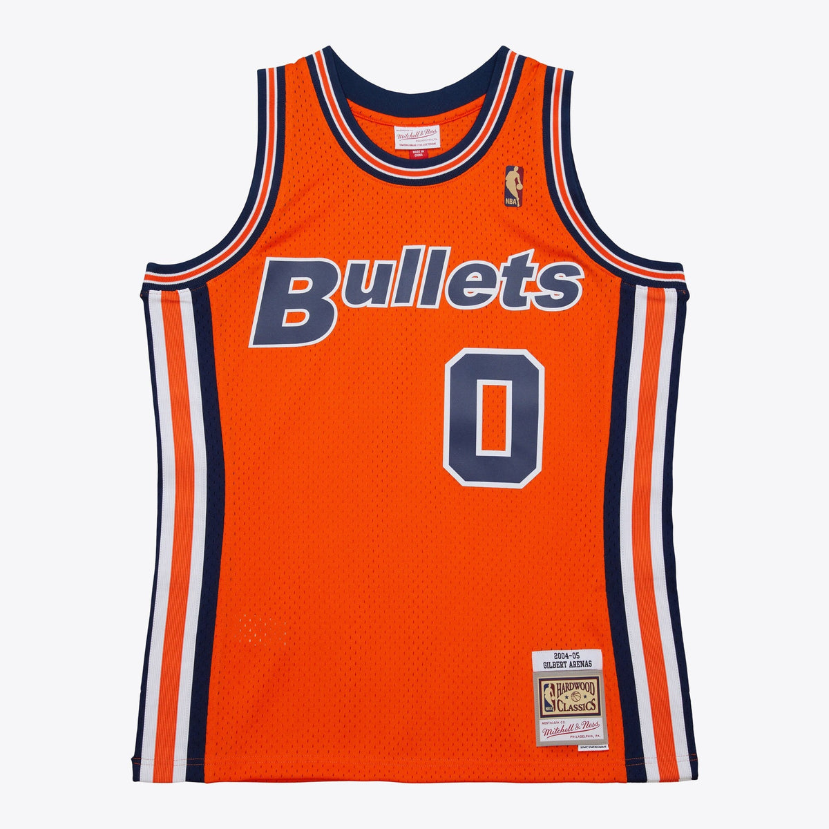 Washington Bullets Mitchell & Ness Gilbert Arenas 2004 Alternate Authentic Jersey - Orange product image 3, provided for