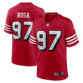 San Francisco 49ers Nick Bosa Nike Scarlet Alternate Game Jersey product image 1, provided for visual reference and product