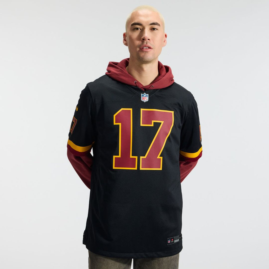 Hail Raiser Washington Commanders Terry McLaurin Nike Black Alternate Game Jersey product image 2, provided for visual
