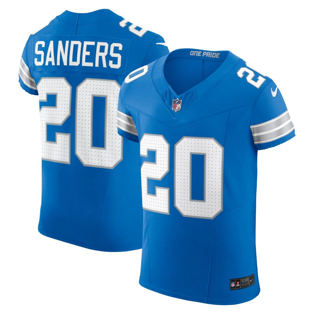 Detroit Lions Barry Sanders Nike Blue Team Vapor F.U.S.E. Elite Jersey product image 4, provided for visual reference and