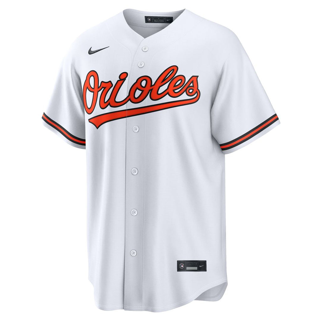 Baltimore Orioles Gunnar Henderson Nike White Home Replica Jersey product image 4, provided for visual reference and product