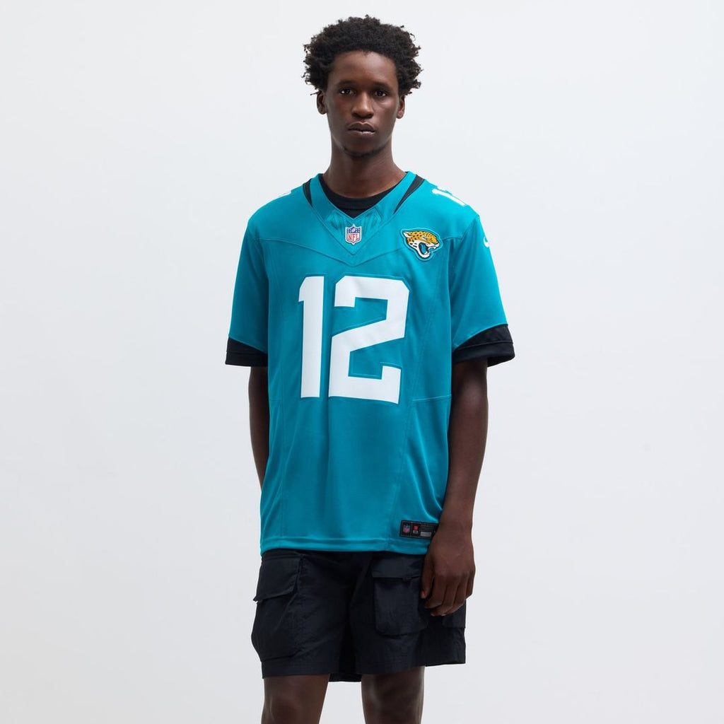 Jacksonville Jaguars Travis Hunter Nike Teal Team Limited Jersey product image 4, provided for visual reference and product