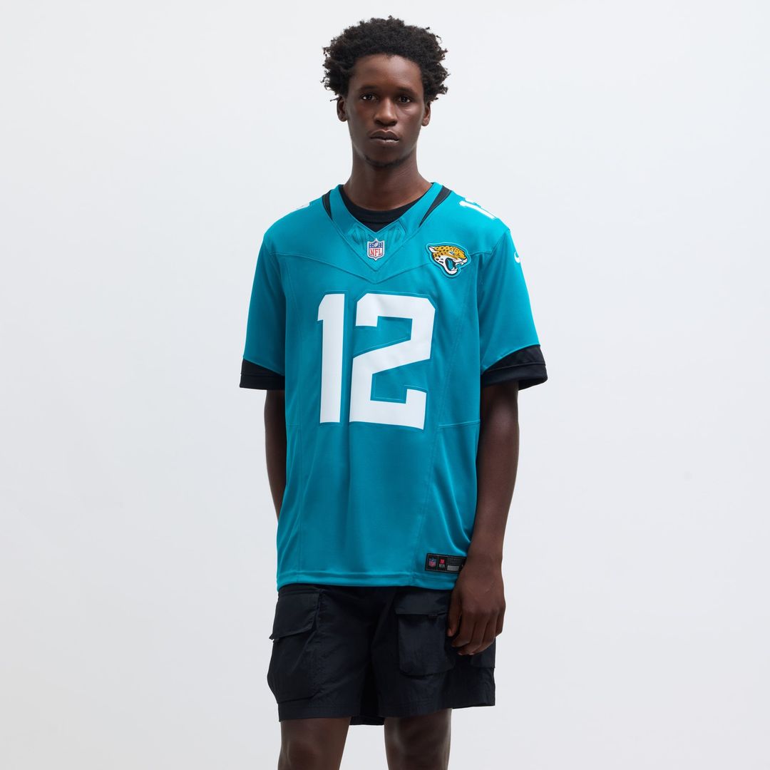 Jacksonville Jaguars Travis Hunter Nike Teal Team Limited Jersey product image 4, provided for visual reference and product